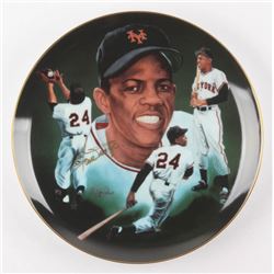 Willie Mays Signed LE "Signature Edition" Porcelain Plate (Hackett Authentic)