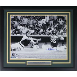 Rickey Henderson Signed Oakland Athletics 22x27 Custom Framed Photo Display (Beckett Hologram)