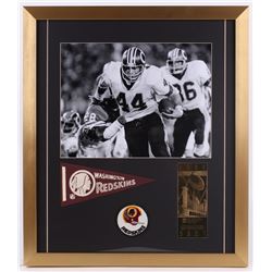 John Riggins Washington Redskins 20x23 Custom Framed Photo Display with Mini-Pennant, Patch  23 KT G