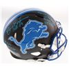Image 1 : Barry Sanders Signed Detroit Lions Matte Black Full-Size Authentic On-Field Speed Helmet with (7) In