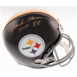 Jack Ham Signed Pittsburgh Steelers Full-Size Throwback Helmet Inscribed "HOF 88" (Schwartz Sports C
