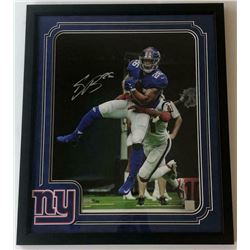 Saquon Barkley Signed New York Giants 16x20 Custom Framed LE Photo (Panini COA)