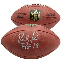 Randy Moss Signed "The Duke" Official NFL Game Ball Inscribed "HOF 18" (Fanatics Hologram)