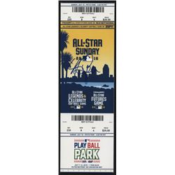 Andrew Benintendi Signed 2016 MLB All-Star Legends  Celebrity Softball Game Ticket Stub (PSA Hologra