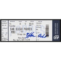 Nico Hoerner Signed MLB Game Ticket Stub Inscribed "Debut" (PSA Hologram)