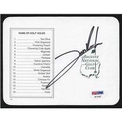 Jon Rahm Signed Masters Augusta National Golf Club Scorecard (PSA Hologram)