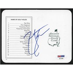 Zach Johnson Signed "Masters" Augusta National Golf Club Scorecard (PSA Hologram)