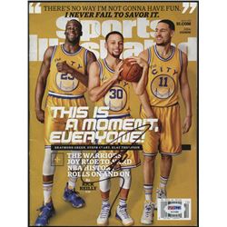 Stephen Curry Signed 2016 Sports Illustrated Magazine (PSA Hologram)