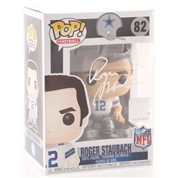Roger Staubach Signed Dallas Cowboys #82 Funko Pop! Vinyl Figure (Schwartz COA)