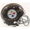 Image 1 : Jack Ham, Jack Lambert  Andy Russell Signed Pittsburgh Steelers Mini-Helmet with (3) Inscriptions (J