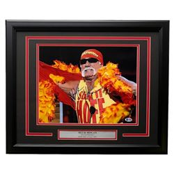 Hulk Hogan Signed WWE 16x20 Custom Framed Photo Display (Beckett COA)