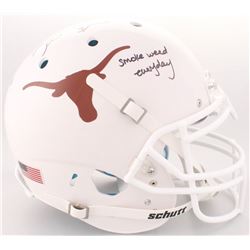 Ricky Williams Signed Texas Longhorns Full-Size Authentic On-Field Helmet Inscribed "Smoke Weed Ever