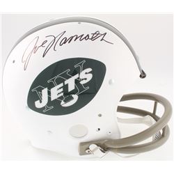 Joe Namath Signed New York Jets Full-Size Throwback Suspension Helmet (JSA COA)
