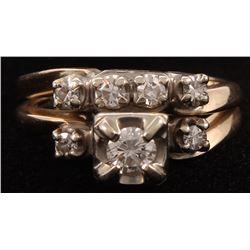 14kt White Gold Diamond Bridal Set