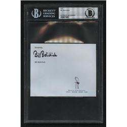 Bill Belichick Signed New England Patriots 4x5 Cut (BGS Encapsulated)