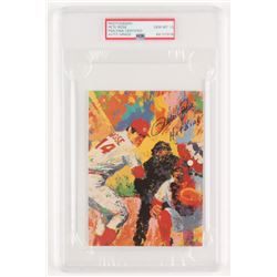 Pete Rose Signed Cincinnati Reds 4.5x6 LeRoy Neiman Print Inscribed "Hit King" (PSA Encapsulated)