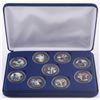 Image 1 : Star Wars LE Set of (9) Colorized JFK Half Dollars