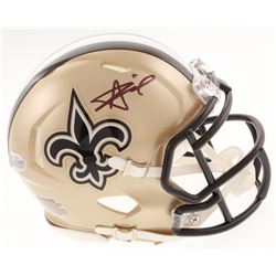 Alvin Kamara Signed New Orleans Saints Speed Mini Helmet (Beckett COA)