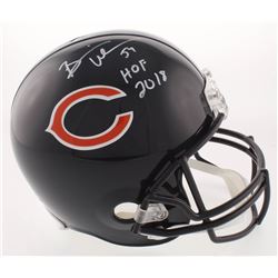Brian Urlacher Signed Chicago Bears Full-Size Helmet Inscribed "HOF 2018" (Beckett COA)