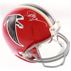 Deion Sanders Signed Atlanta Falcons Full-Size Authentic On-Field Throwback Helmet (Radtke COA)