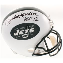 Curtis Martin Signed New York Jets Full-Size Helmet Inscribed "HOF 12" (Radtke COA)