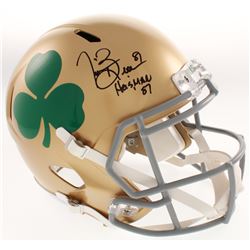 Tim Brown Signed Notre Dame Fighting Irish Full-Size Speed Helmet Inscribed "Heisman '98" (Radtke CO