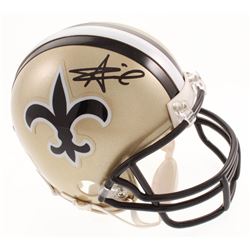 Alvin Kamara Signed New Orleans Saints Mini-Helmet (Radtke COA)