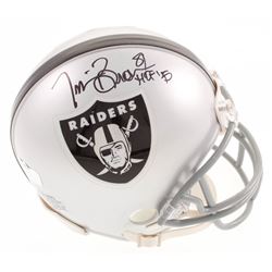 Tim Brown Signed Oakland Raiders Mini-Helmet Inscribed "HOF '15" (Radtke COA)
