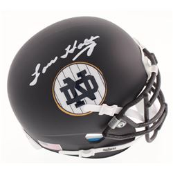 Lou Holtz Signed Notre Dame Fighting Irish Mini Helmet (Fanatics Hologram)