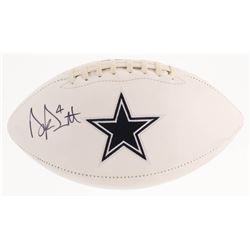 Dak Prescott Signed Dallas Cowboys Logo Football (Radtke COA  Prescott Hologram)