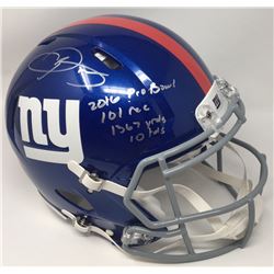 Odell Beckham Jr. Signed New York Giants LE Full-Size Authentic On-Field Speed Helmet Inscribed "201