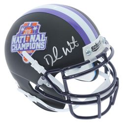 Deshaun Watson Signed Clemson Tigers 2016 National Champions Matte Black Mini-Helmet (Beckett COA)