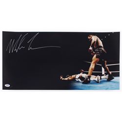 "Iron" Mike Tyson Signed 12x24 Photo (PSA COA)