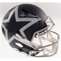 Roger Staubach Signed Dallas Cowboys Full-Size AMP Alternate Speed Helmet (Beckett COA)