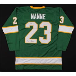 Lou Nanne Signed Jersey (Beckett COA)