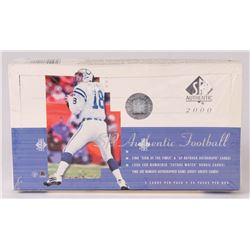 2000 SP Authentic Football Unopened Hobby Box with (24) Packs