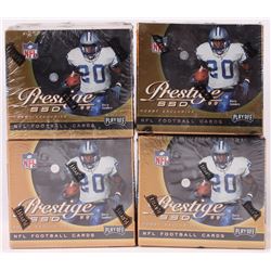 Lot of (4) 1999 Playoff Prestige SSD Football Hobby Boxes