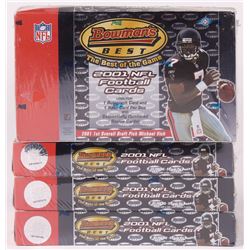 Lot of (4) 2001 Bowman's Best Football Hobby Boxes