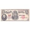 Image 1 : 1907 $5 Five Dollars Legal Tender Large Bank Note