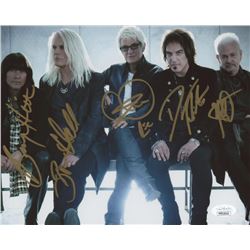 REO Speedwagon 8x10 Photo Signed by (5) with Neal Doughty, Kevin Cronin, Bruce Hall, Dave Amato  Bry