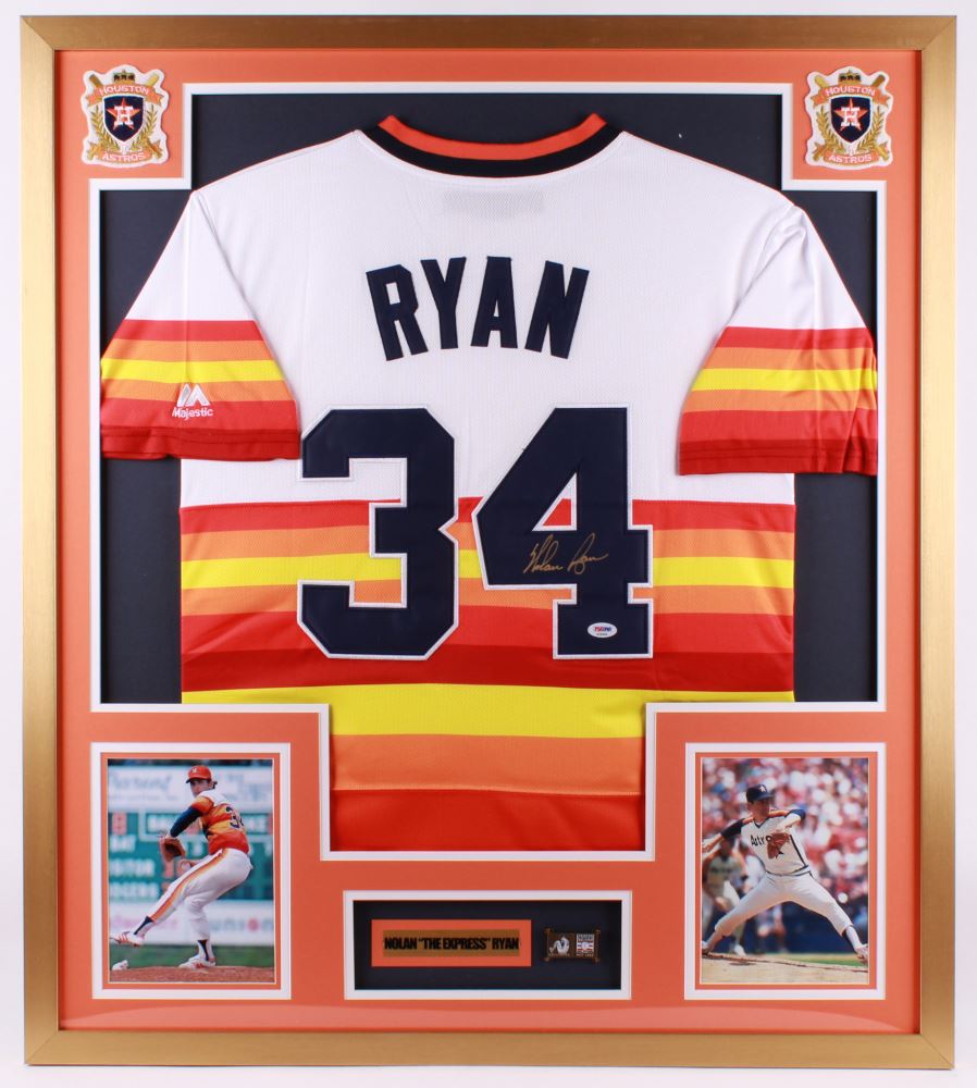 nolan ryan framed jersey