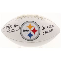Brett Keisel Signed Pittsburgh Steelers Logo Football Inscribed "XL + XLIII Champs" (JSA COA)