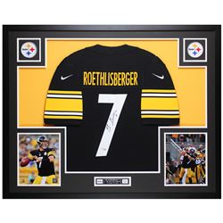 Ben Roethlisberger Signed 35x43 Custom Framed Jersey (Fanatics Hologram)