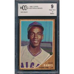 1962 Topps #25 Ernie Banks (BCCG 9)