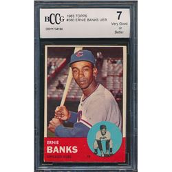 1963 Topps #380 Ernie Banks (BCCG 7)