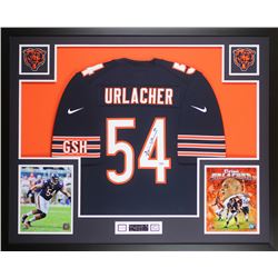 Brian Urlacher Signed 35x43 Custom Framed Jersey (PSA COA)