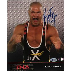 Kurt Angle Signed TNA 8x10 Photo (Beckett COA)