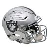 Image 1 : Josh Jacobs Signed Oakland Raiders Full-Size Authentic On-Field Speedflex Helmet Inscribed "Viva Las