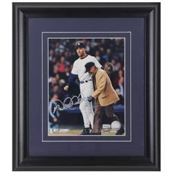 Derek Jeter Signed New York Yankees 8x10 Custom Framed Photo (MLB Hologram  Steiner COA)