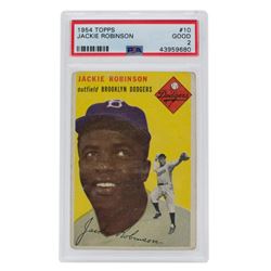 1954 Topps #10 Jackie Robinson (PSA 2)